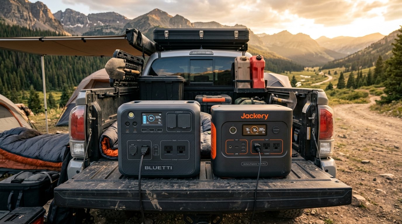 BLUETTI AC200L vs Jackery Explorer 2000 Plus Product Review Photography