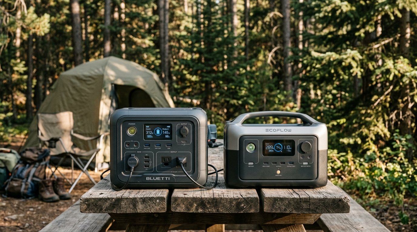 BLUETTI AC70 vs EcoFlow River 2 Pro Product Review Photography