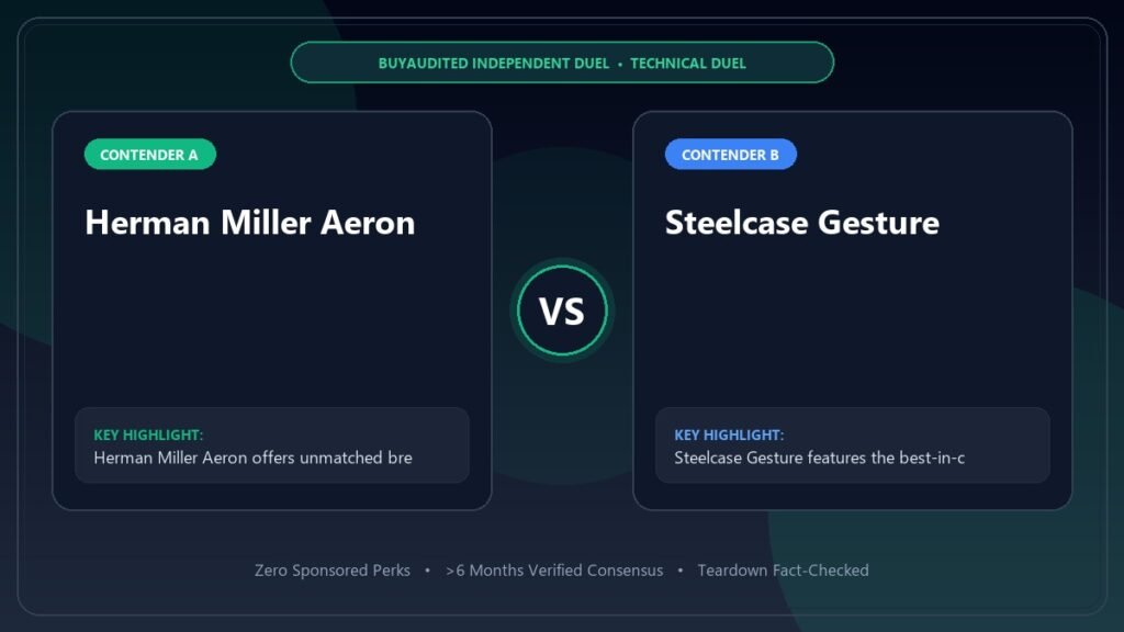 Herman Miller Aeron vs Steelcase Gesture: The Ultimate Ergonomic Showdown Technical Showdown & Comparison Banner