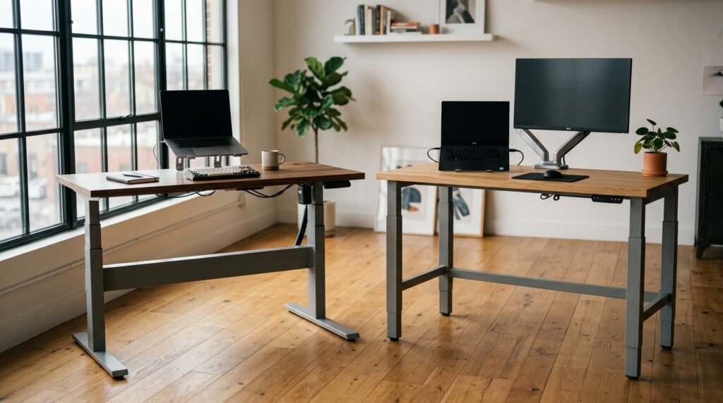 Uplift V2 Commercial vs. Deskhaus Apex Pro: The Heavy-Duty Standing Desk Showdown