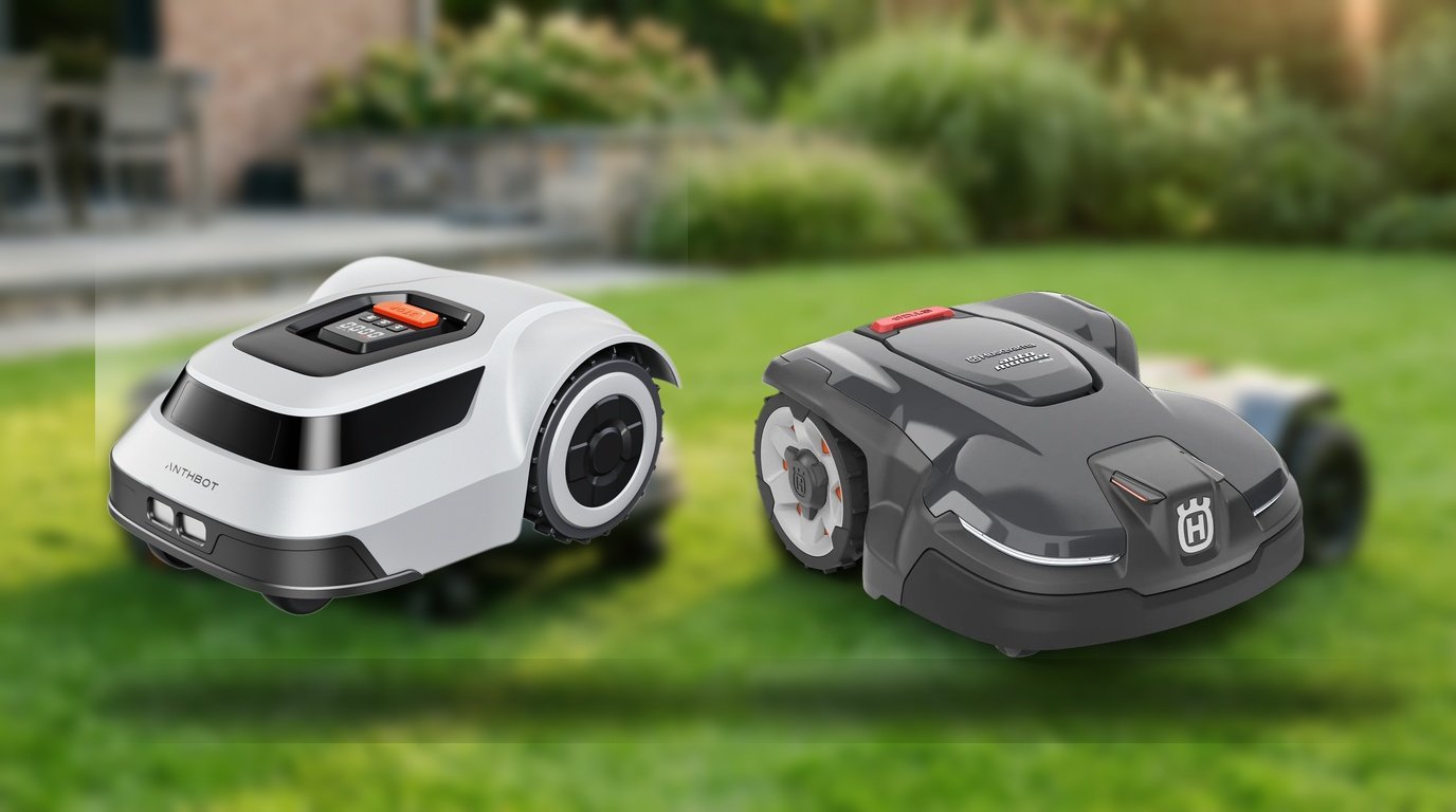Anthbot Pion 1000 vs Husqvarna Automower 415X Product Review Photography