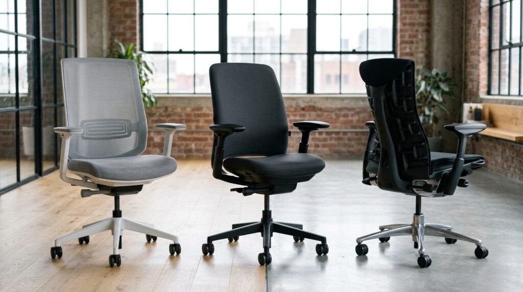 Branch Ergonomic Chair vs Steelcase Amia vs Herman Miller Embody