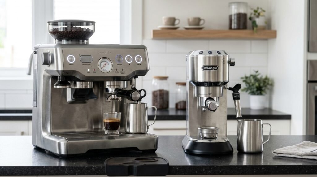 Breville Barista Express Impress vs. De’Longhi Dedica Deluxe: The Espresso Showdown