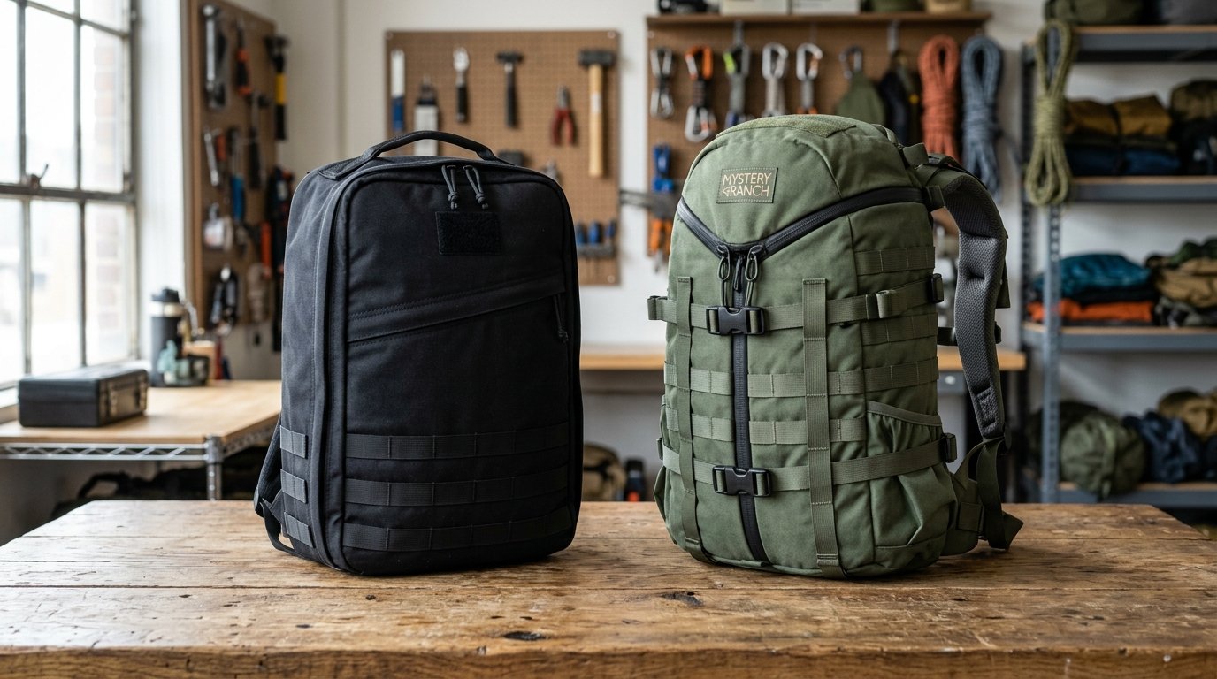 GoRuck GR2 vs Mystery Ranch 3 Day Assault CL Product Review Photography