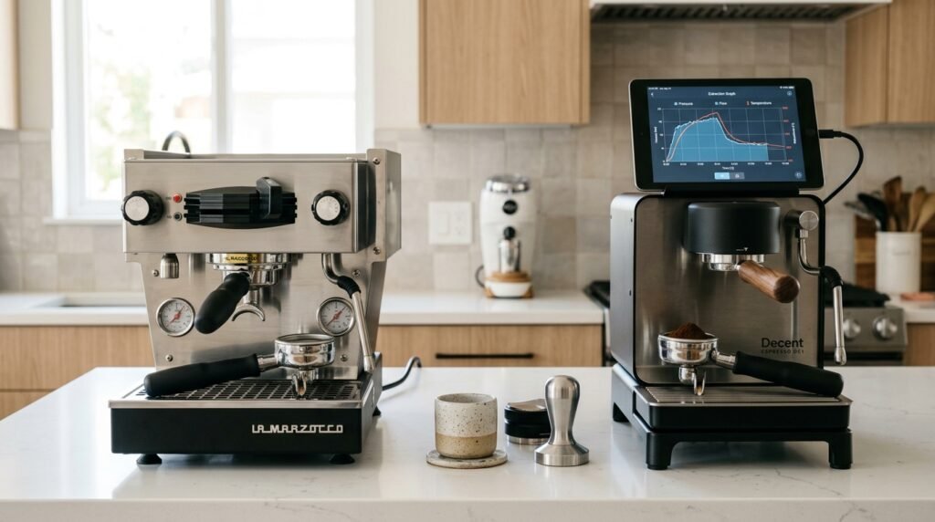 La Marzocco Linea Micra vs Decent DE1: The Heart vs The Head