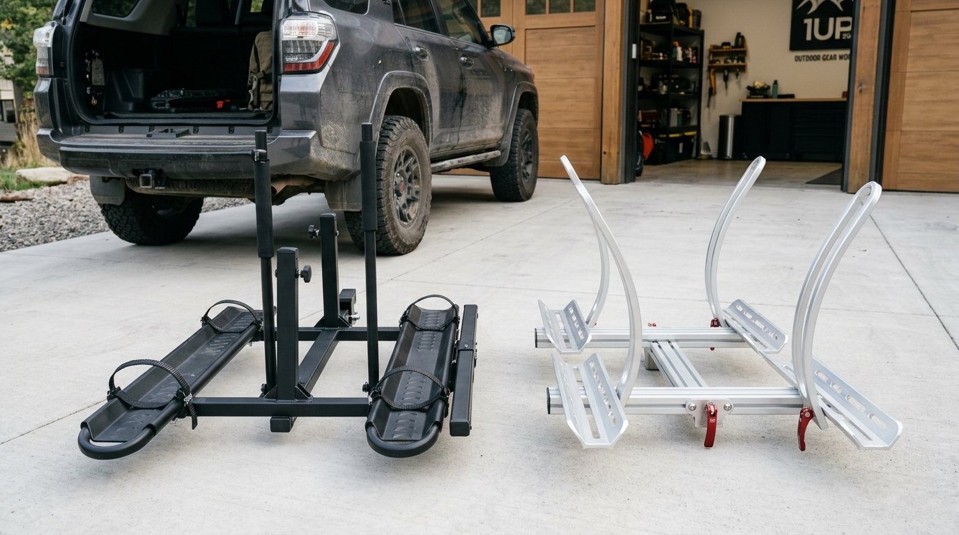 OutfitR 2-Bike Hitch E-Bike Rack vs Hollywood Racks Sport Rider Product Review Photography