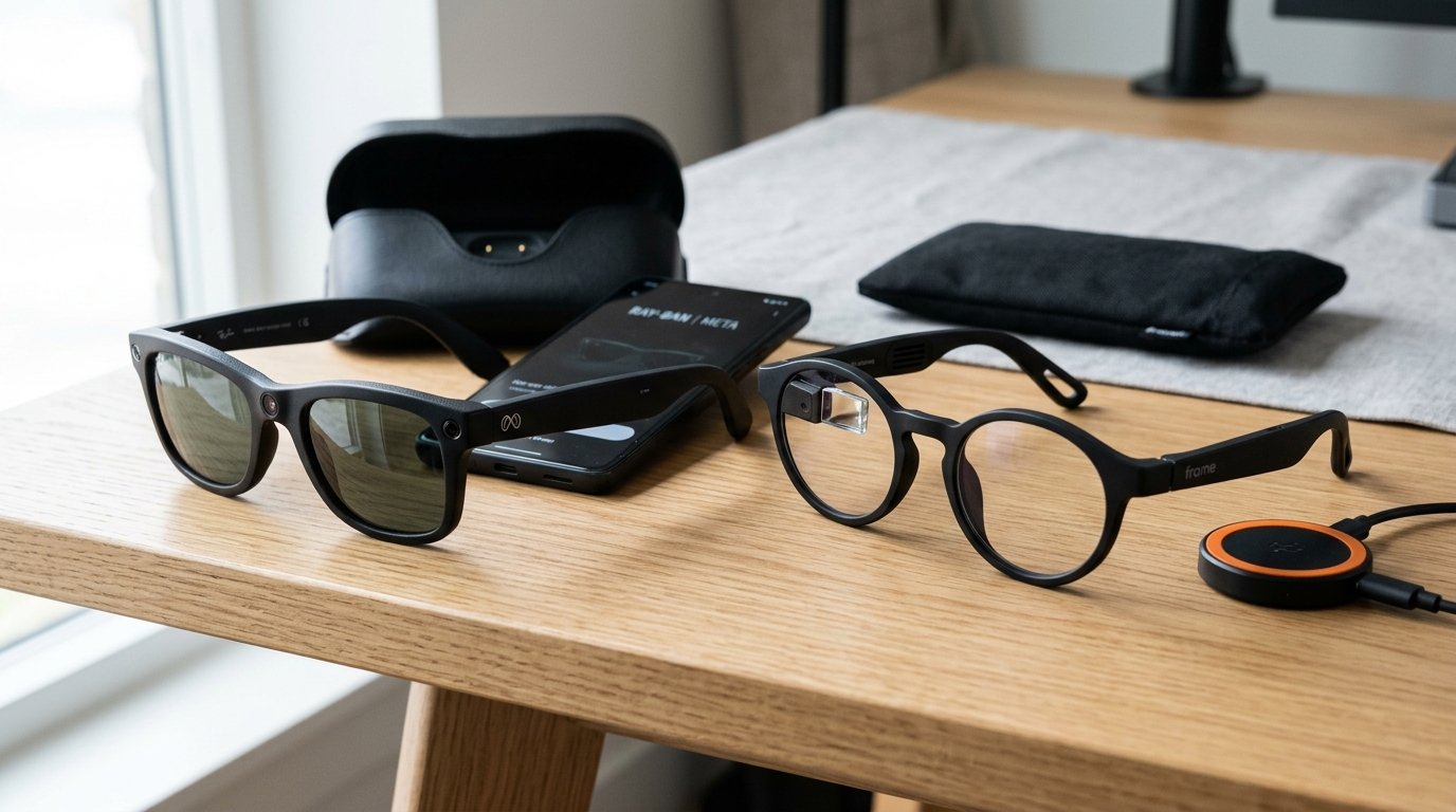 Ray-Ban Meta Gen 2 vs Brilliant Frame AI Glasses Product Review Photography