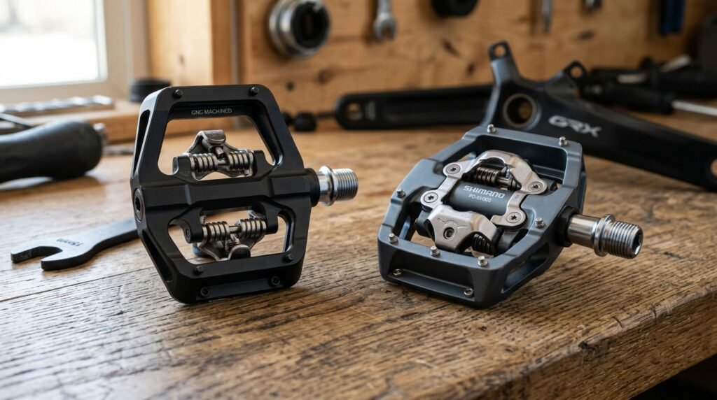 ROCKBROS Dual-Function Pedals vs. Shimano PD-EH500: The Commuter Showdown