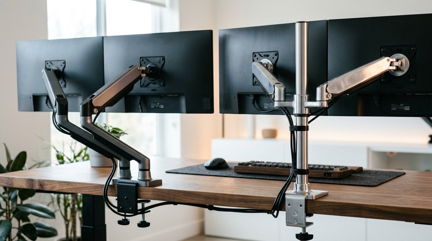 Sunaofe CTS vs Ergotron LX Dual Monitor Arm Product Review Photography