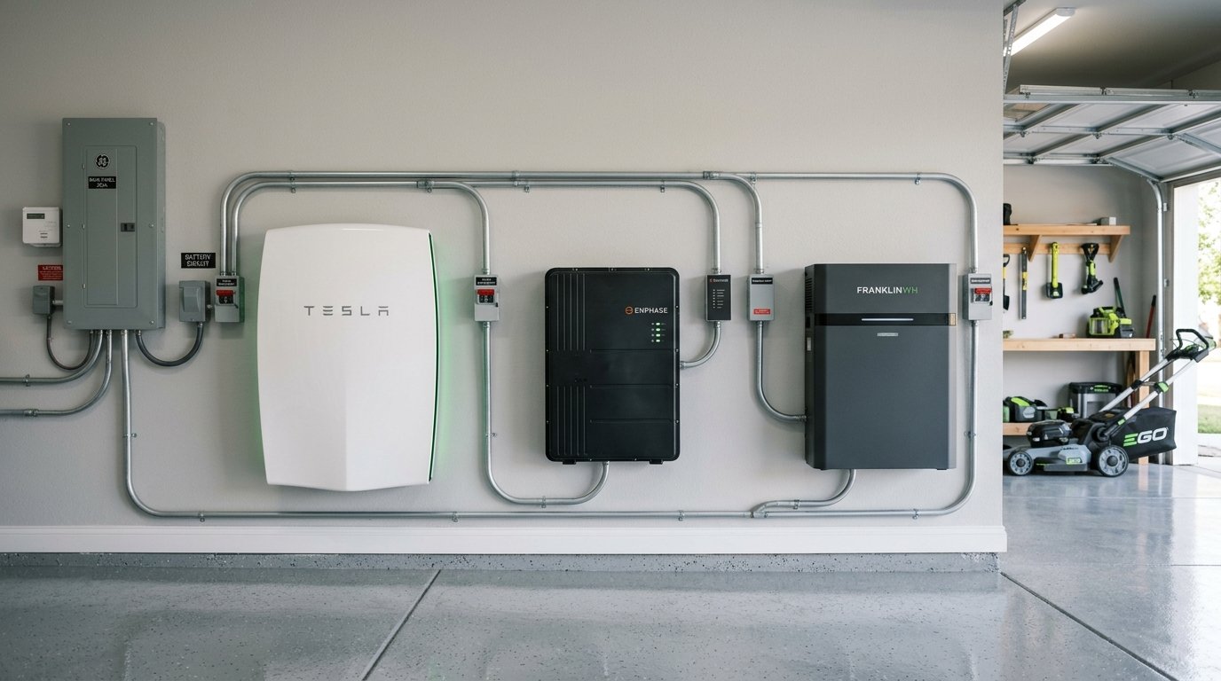 Tesla Powerwall 3 vs Enphase IQ 5P vs FranklinWH aPower Product Review Photography